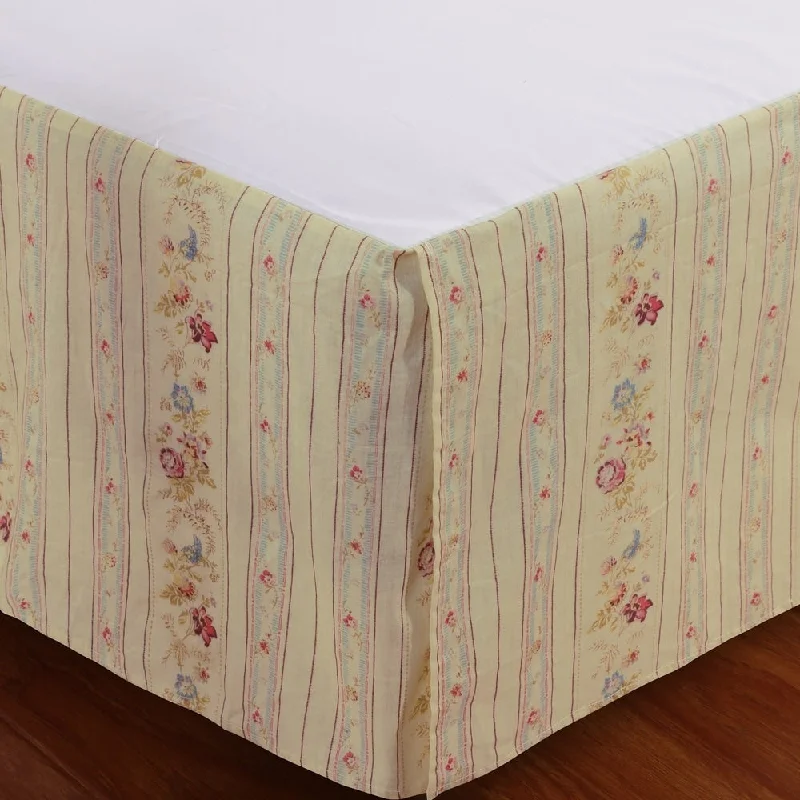 Bed skirts with a beach - themed printGreenland Home Fashions Antique Rose Cotton 15-inch Drop Bedskirt Bed skirts with a beach - themed printGreenland Home Fashions Antique Rose Cotton 15-inch Drop Bedskirt