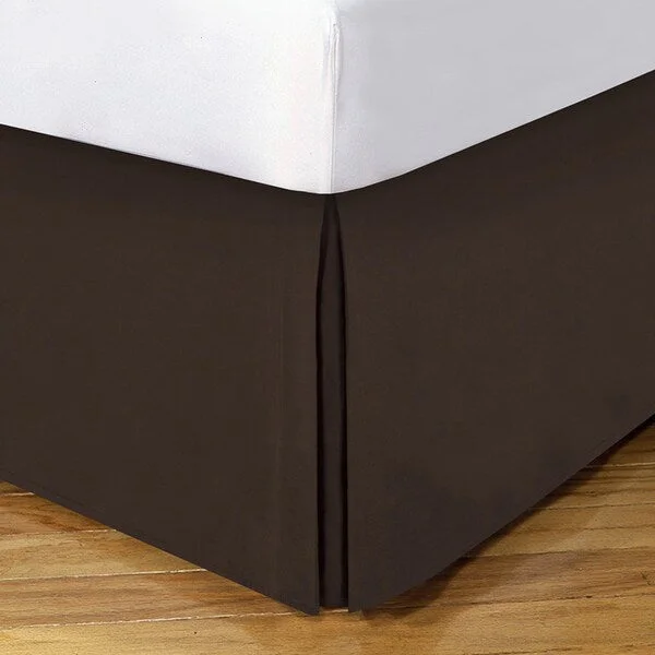 Bed skirts with a vintage - inspired patternLux Hotel 14-inch Drop Bedskirt