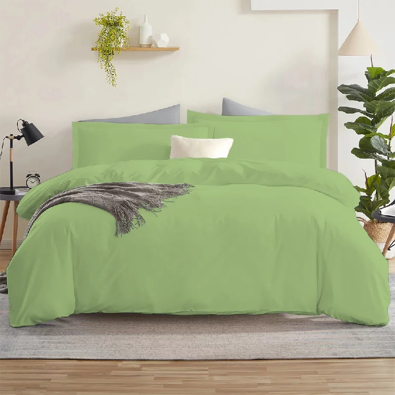 Minimalist - style duvet covers with clean lines and simple designsSage Duvet Cover Set Solid Comfy Sateen Minimalist - style duvet covers with clean lines and simple designsSage Duvet Cover Set Solid Comfy Sateen