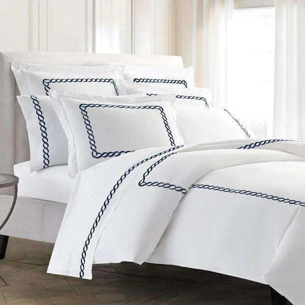 Anti - dust mite duvet covers to keep the sleep environment cleanPisano Eucalyptus Percale Embroidered Pillow Shams
