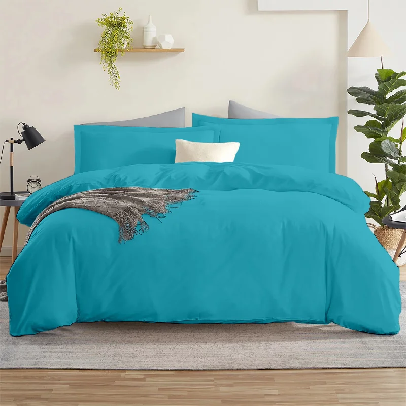 Snap - closure duvet covers for a quick and convenient way to open and closeTurquoise Duvet Cover Set Comfy Sateen Snap - closure duvet covers for a quick and convenient way to open and closeTurquoise Duvet Cover Set Comfy Sateen