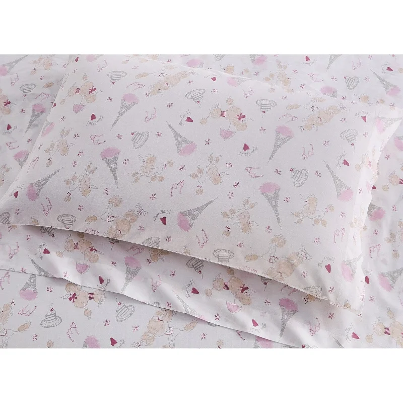 Quilted Cotton Sheets for a Warm and Inviting BedPorch & Den Georgene Paris Pattern Sheet Set Quilted Cotton Sheets for a Warm and Inviting BedPorch & Den Georgene Paris Pattern Sheet Set
