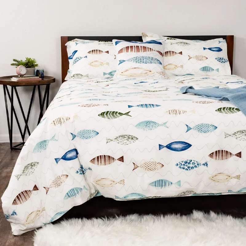 Twin - size duvet covers ideal for single beds in kids' rooms or dormitoriesMaking Waves 200 Thread Count Percale Duvet Cover Set Twin - size duvet covers ideal for single beds in kids' rooms or dormitoriesMaking Waves 200 Thread Count Percale Duvet Cover Set