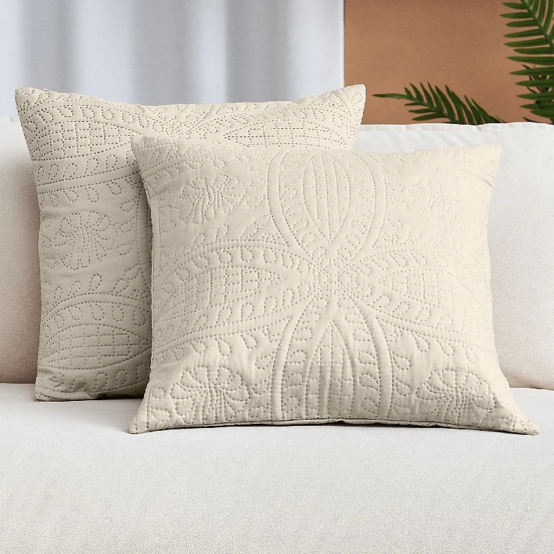 Cooling Pillows for Hot SleepersIconic 2-Piece Ultrasonic Throw Pillow Cover Set