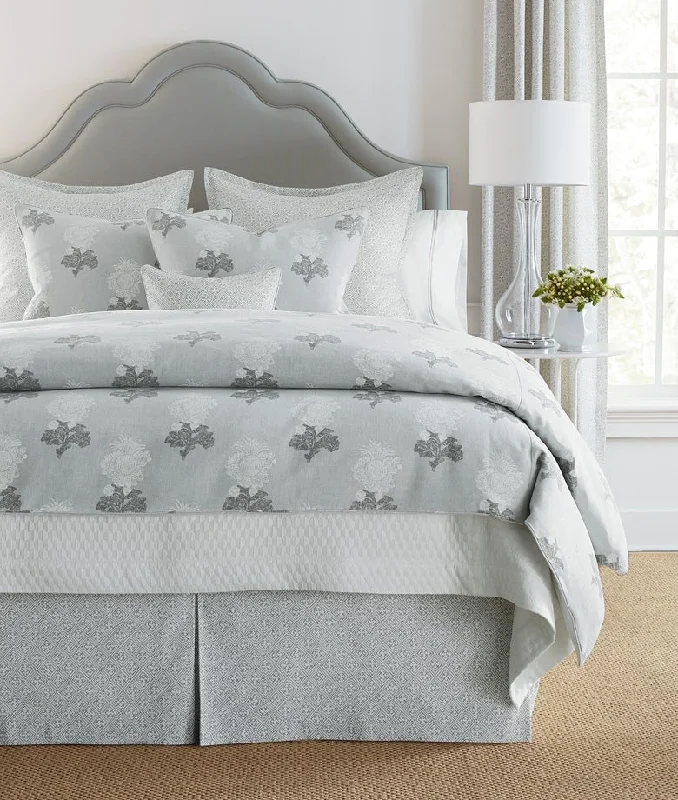 Bed skirts with a flannel material for a cozy winter optionAldith Grey