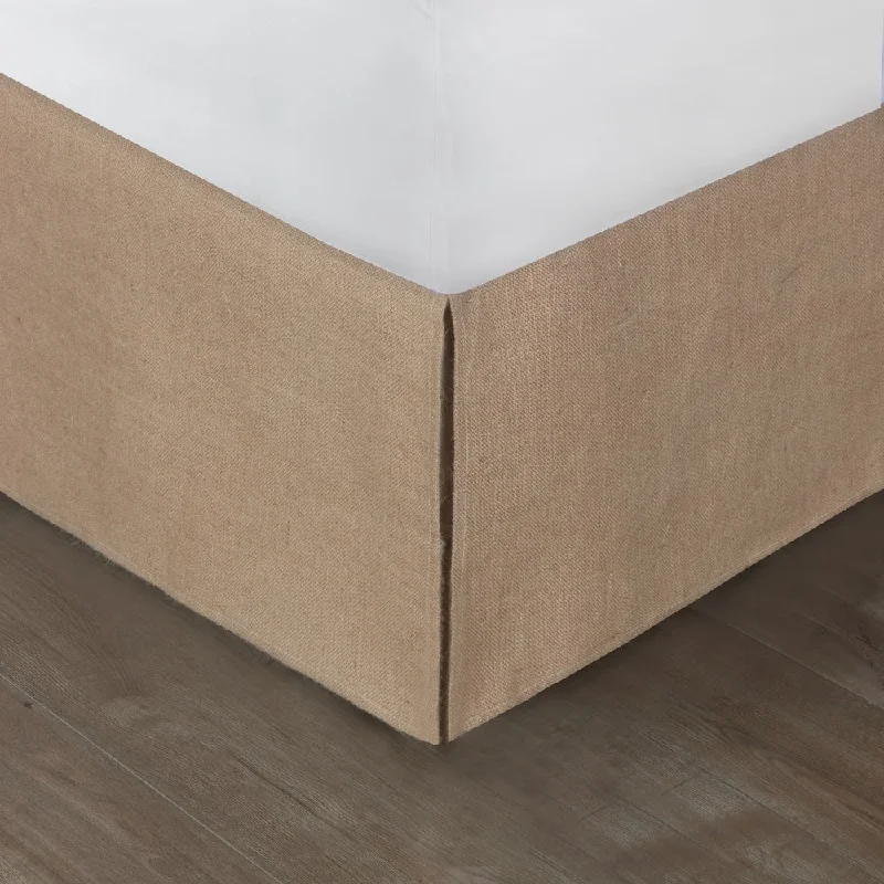 Bed skirts with a football - team - colored patternBurlap Natural 15-inch Drop Bed Skirt Bed skirts with a football - team - colored patternBurlap Natural 15-inch Drop Bed Skirt