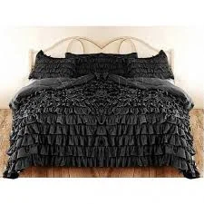 Ombre - colored duvet covers with a gradient effect for a trendy and unique styleTwin Black Ruffle Duvet Cover Set Egyptian Cotton 1000 Thread Count Ombre - colored duvet covers with a gradient effect for a trendy and unique styleTwin Black Ruffle Duvet Cover Set Egyptian Cotton 1000 Thread Count