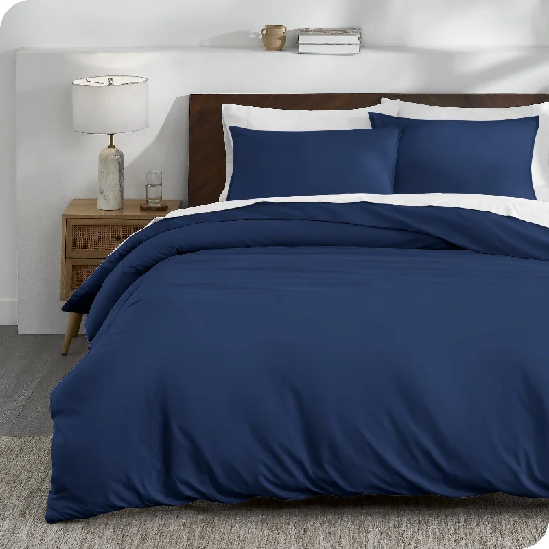 Tie - closure duvet covers with fabric ties for a more decorative and adjustable optionOrganic Cotton Jersey Duvet Cover & Sham Set Tie - closure duvet covers with fabric ties for a more decorative and adjustable optionOrganic Cotton Jersey Duvet Cover & Sham Set