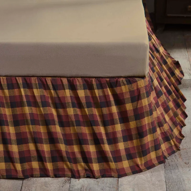 Bed skirts with a satin finish for a shiny appearanceHeritage Farms Primitive Check Bed Skirt (Choose Size) Bed skirts with a satin finish for a shiny appearanceHeritage Farms Primitive Check Bed Skirt (Choose Size)