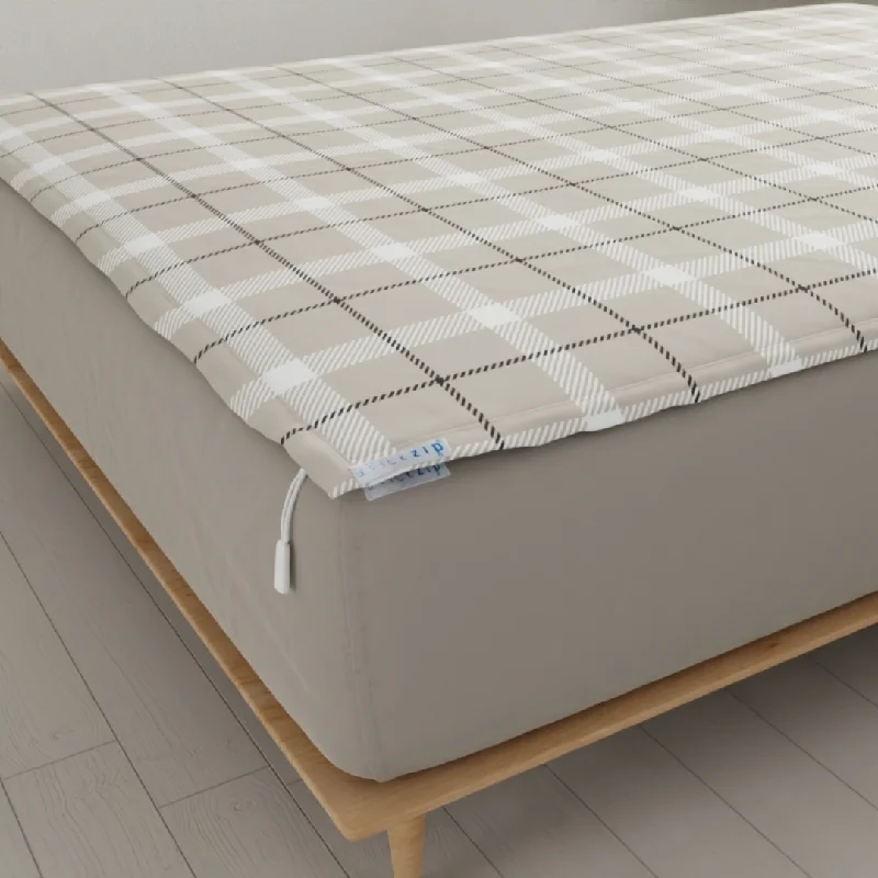 Anti - Pill Microfiber Sheets for a Smooth AppearanceClassic Flannel Fitted Sheet (Base + Zip Sheet ) - Cal King Anti - Pill Microfiber Sheets for a Smooth AppearanceClassic Flannel Fitted Sheet (Base + Zip Sheet ) - Cal King