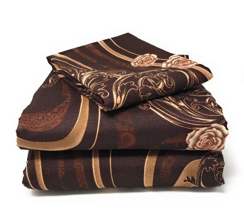 Abstract - designed duvet covers to add an artistic flair to the bedroomTache Melted Gold Brown Floral Duvet Cover Twin (2815) Abstract - designed duvet covers to add an artistic flair to the bedroomTache Melted Gold Brown Floral Duvet Cover Twin (2815)
