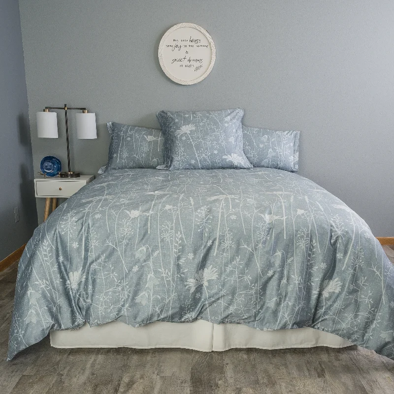 Bamboo - derived duvet covers with antibacterial and moisture - wicking propertiesModern Daisy 300 Thread Count Wrinkle Free Sateen Duvet Cover Set Bamboo - derived duvet covers with antibacterial and moisture - wicking propertiesModern Daisy 300 Thread Count Wrinkle Free Sateen Duvet Cover Set