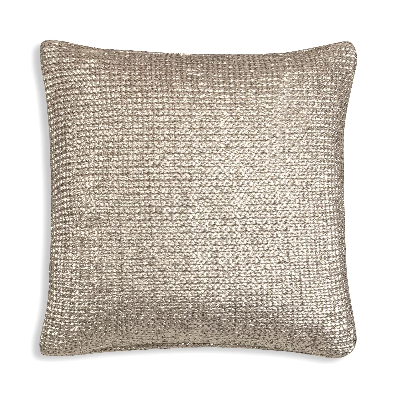 Bolster Pillows for Sofa DecorationPiper Acrylic Knit Gold Pillow