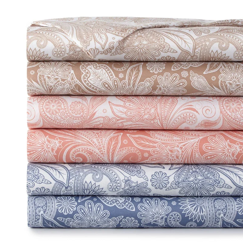Hypoallergenic Silk Sheets for Sensitive SleepersPerfect Paisley Sheet Set