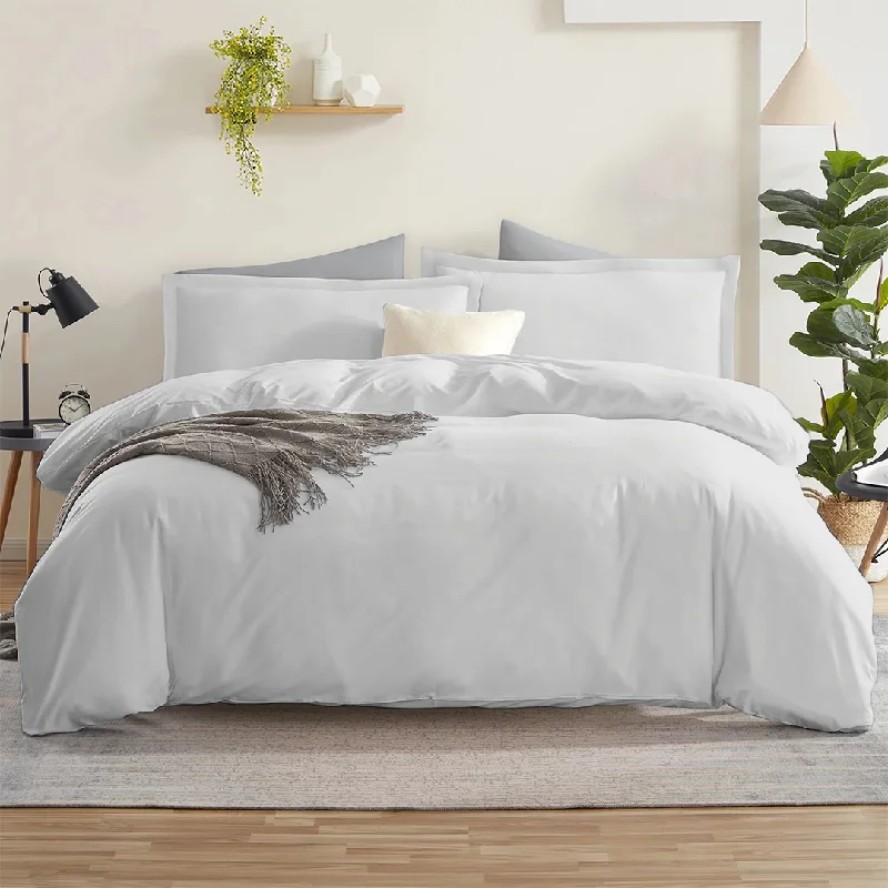 Clearance - priced duvet covers for a great deal on last - season modelsBed duvet covers to enhance the comfort and aesthetics of the bedroomLight Grey Duvet Cover Set Solid Bliss Sateen Clearance - priced duvet covers for a great deal on last - season modelsBed duvet covers to enhance the comfort and aesthetics of the bedroomLight Grey Duvet Cover Set Solid Bliss Sateen