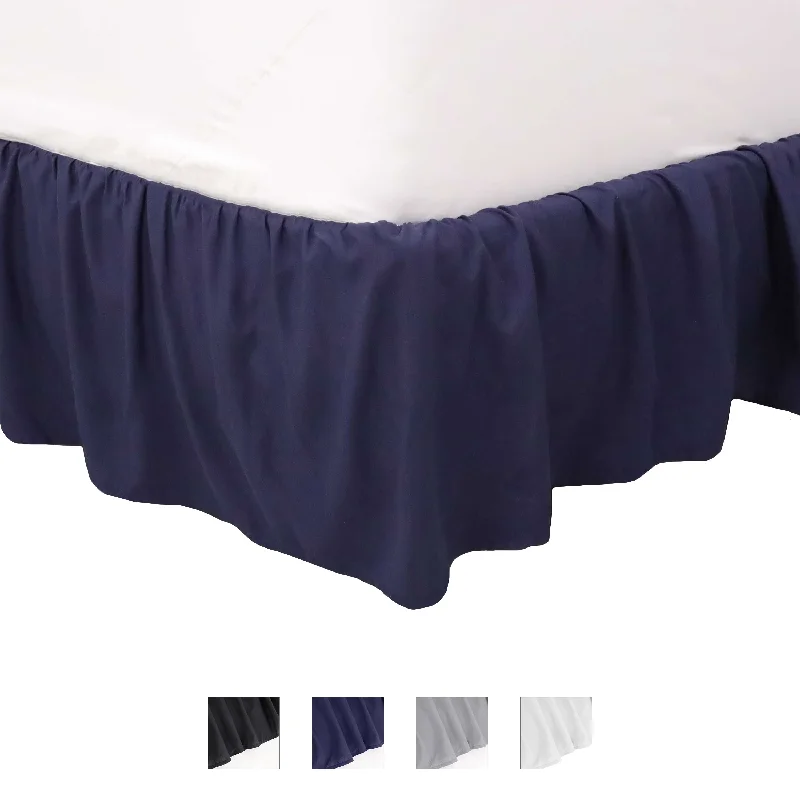 Polyester bed skirts for easy care and durabilityMartex 100% Microfiber Dust Ruffle Hotel Quality 16" Drop Bed Skirt Polyester bed skirts for easy care and durabilityMartex 100% Microfiber Dust Ruffle Hotel Quality 16" Drop Bed Skirt