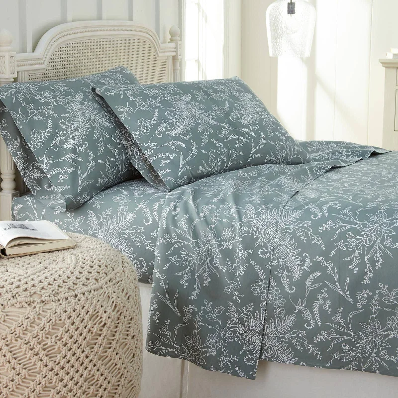 Quilted Cotton Sheets for a Warm and Inviting BedWinter Brush Sheet Set