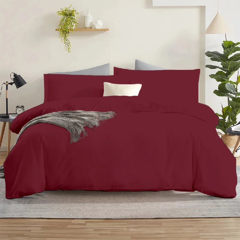 Affordable duvet covers for those on a tight budgetBurgundy Duvet Cover Set Solid Bliss Sateen Affordable duvet covers for those on a tight budgetBurgundy Duvet Cover Set Solid Bliss Sateen