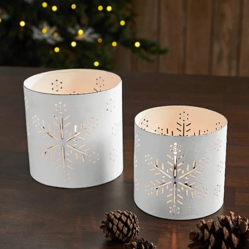Twin - size bed skirts for a single bedVotive Candle Holder Snowflake Antique White Set of 2 Twin - size bed skirts for a single bedVotive Candle Holder Snowflake Antique White Set of 2