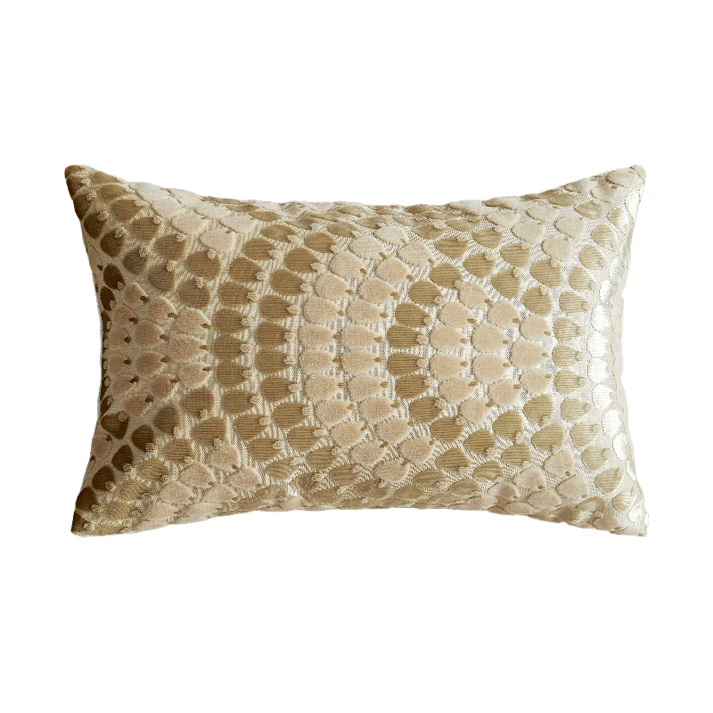 Silk Pillows for Smooth Skin and HairApricot Peacock Tail Pillow