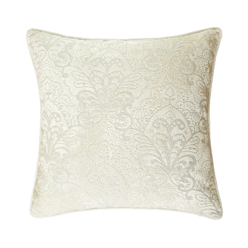 Round Pillows for Boho-Style InteriorsWhite Ikat Pillow