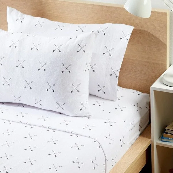 Thermal - Regulating Bamboo Sheets for All - Season ComfortModern Moon & Star Arrow Flannel Sheet Set Thermal - Regulating Bamboo Sheets for All - Season ComfortModern Moon & Star Arrow Flannel Sheet Set