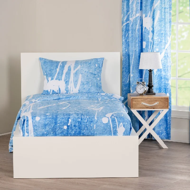 Moisture - Wicking Cotton Sheets for a Dry and Comfortable SleepCrayola Splash Pad Blue Sheet Set Moisture - Wicking Cotton Sheets for a Dry and Comfortable SleepCrayola Splash Pad Blue Sheet Set