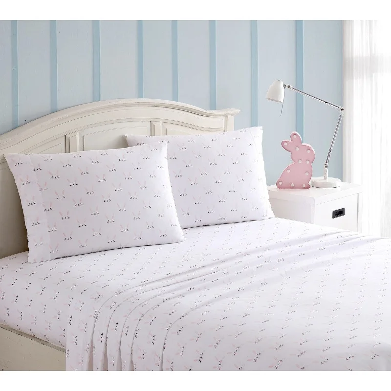 Anti - Pill Microfiber Sheets for a Smooth AppearanceTaylor & Olive Kids Bunny Sheet Set Anti - Pill Microfiber Sheets for a Smooth AppearanceTaylor & Olive Kids Bunny Sheet Set