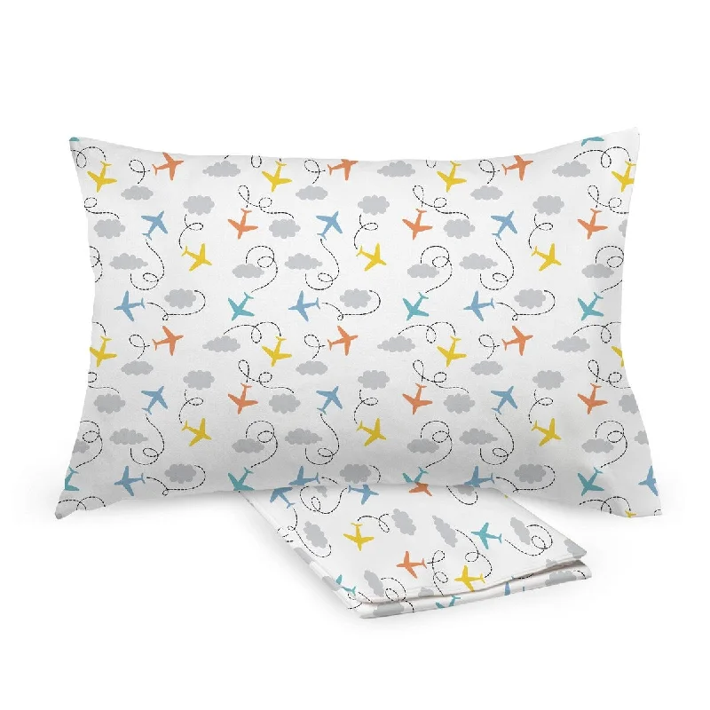 King - Size Sheet Sets with a Decorative Pillow SetBreathableBaby Cotton Percale Pillowcase, For 13" x 18"/33 x 46 cm Toddler Pillow, Prints (2-Pack) King - Size Sheet Sets with a Decorative Pillow SetBreathableBaby Cotton Percale Pillowcase, For 13" x 18"/33 x 46 cm Toddler Pillow, Prints (2-Pack)
