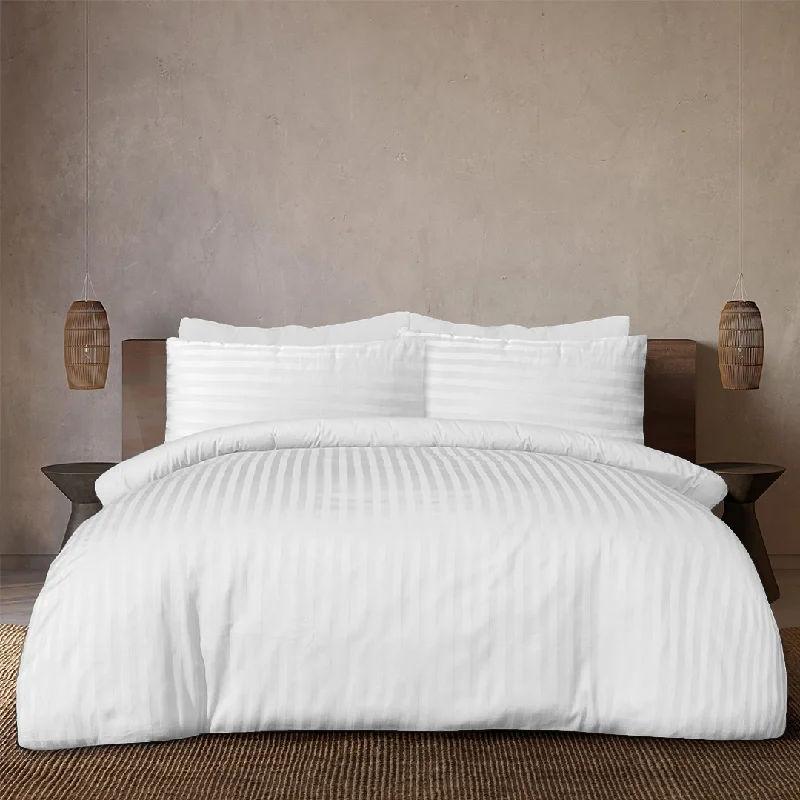 Queen - size duvet covers for standard queen - sized mattressesWhite Stripe Duvet Cover Set Comfy Sateen Queen - size duvet covers for standard queen - sized mattressesWhite Stripe Duvet Cover Set Comfy Sateen