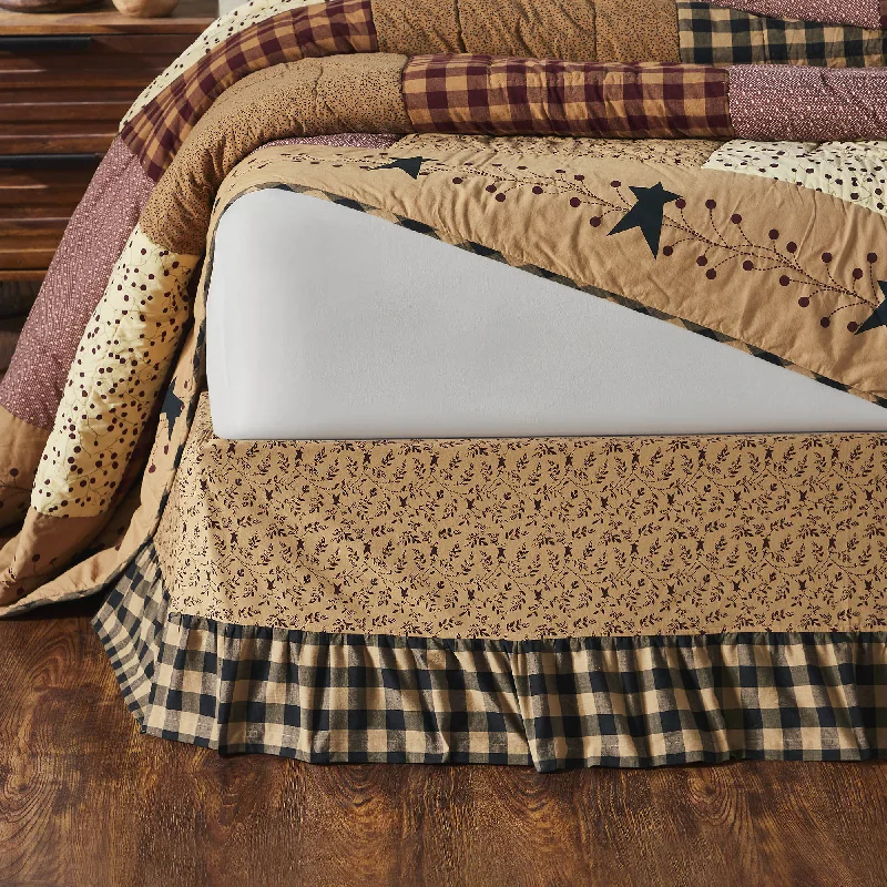 Bed skirts with a tropical print for a vacation - inspired feelPIP Vinestar Ruffled Bed Skirt (Choose size) Bed skirts with a tropical print for a vacation - inspired feelPIP Vinestar Ruffled Bed Skirt (Choose size)