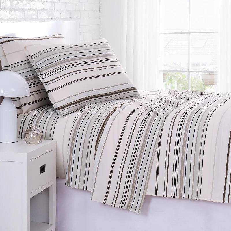 Linen - Cotton Blend Sheets for a Natural and Versatile OptionCoastal Stripes Sheet Set Linen - Cotton Blend Sheets for a Natural and Versatile OptionCoastal Stripes Sheet Set