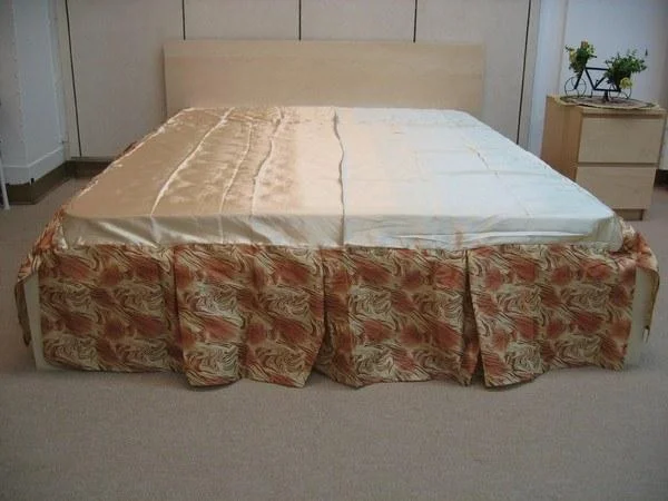 Bed skirts with a Christmas - themed patternDaDa Bedding Floral Gold & Bronze Brown Dust Ruffle Pleated Bed Skirt - 14" Drop (BS-BM6169L-1) Bed skirts with a Christmas - themed patternDaDa Bedding Floral Gold & Bronze Brown Dust Ruffle Pleated Bed Skirt - 14" Drop (BS-BM6169L-1)