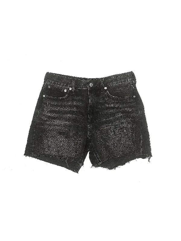 Mid-Rise Denim Shorts