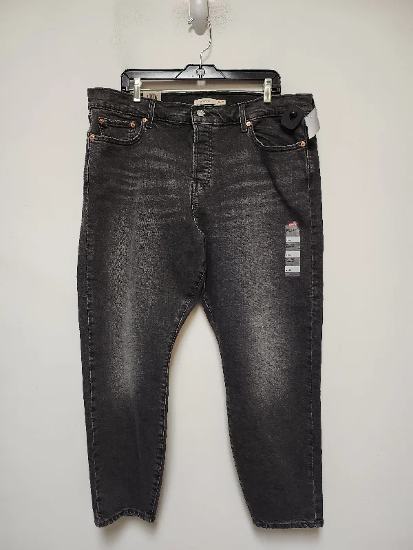 Jeans Skinny By Levis In Black Denim, Size: 20w