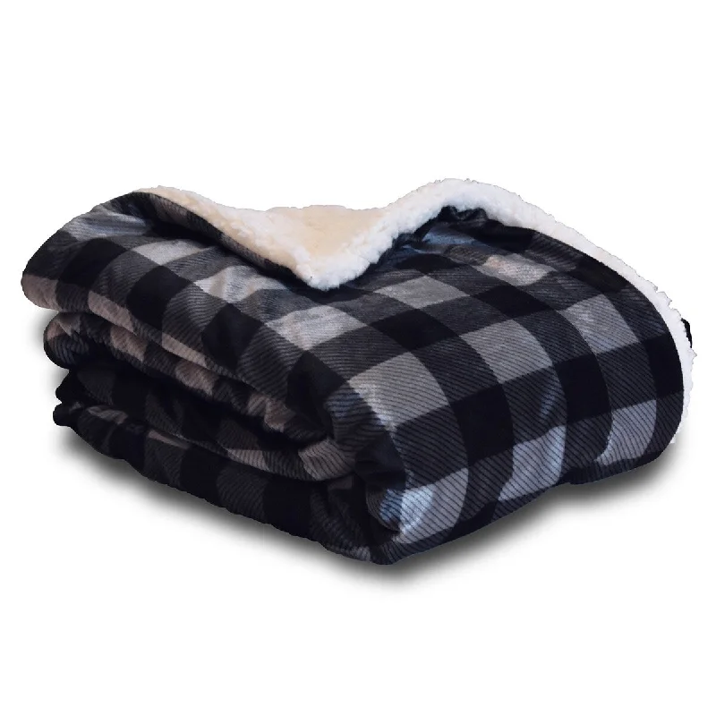 Acrylic blankets for a soft and affordable alternative50x60 Plaid Sherpa Blanket