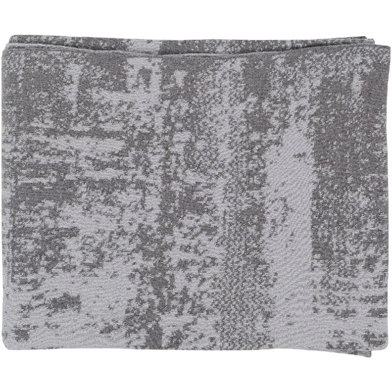 Chenille blankets with a thick and fuzzy textureAthene Taupe 50" x 60" Modern Throw