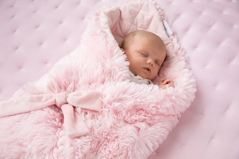 Wool blankets with natural warmth and insulationBaby Blanket - Blush Pink - Koochiwrap™️