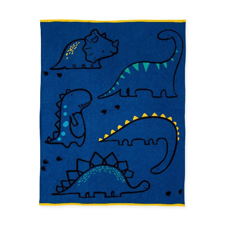Cotton blankets for breathability and a lightweight feelBaby Blanket - Dinoriffic