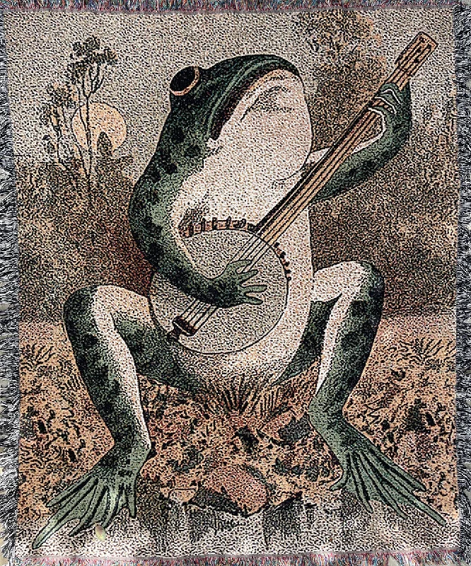 Alpaca wool blankets for a hypoallergenic and warm optionBanjo Frog Blanket