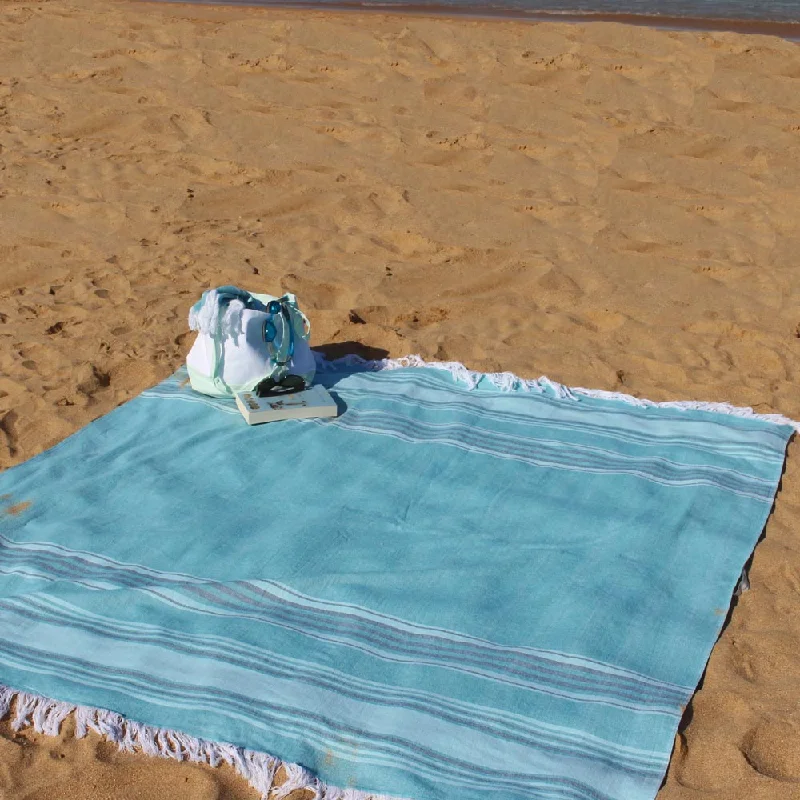 Rayon from bamboo blankets for a silky and breathable feelBeach Blanket