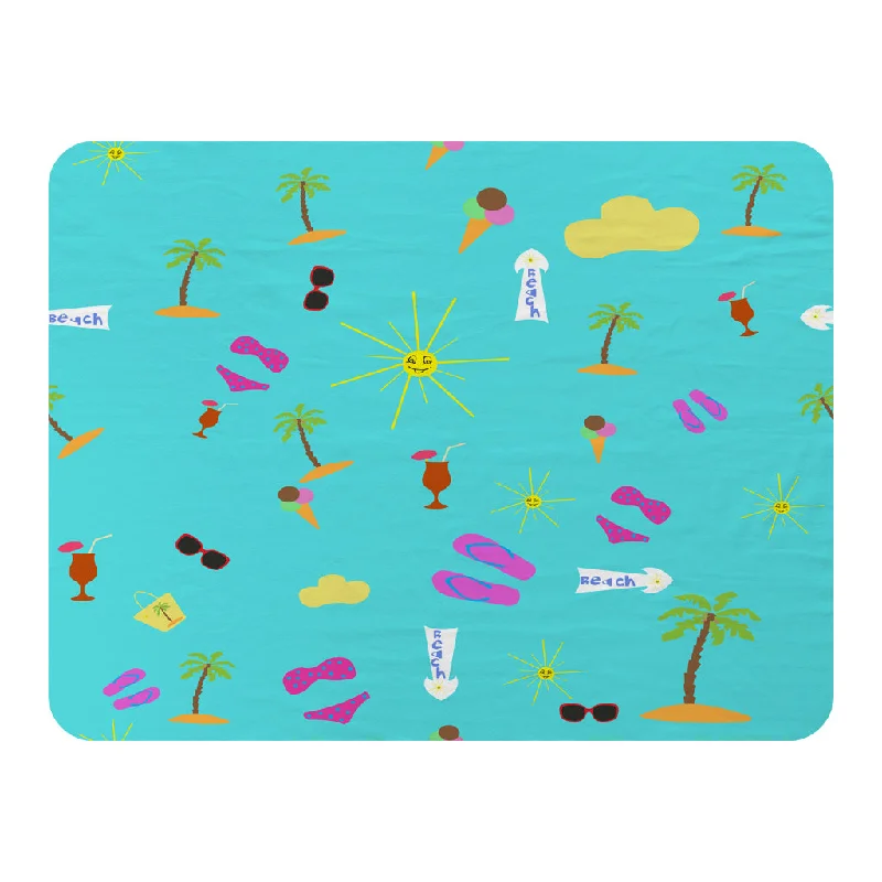 Acrylic blankets for a soft and affordable alternativeBeach Cartoons (Blanket)