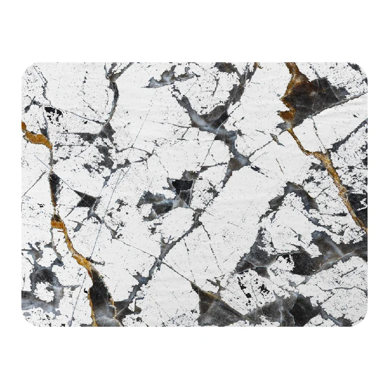 Linen blankets with a rustic and textured lookBlack & Gold Marble (Blanket)