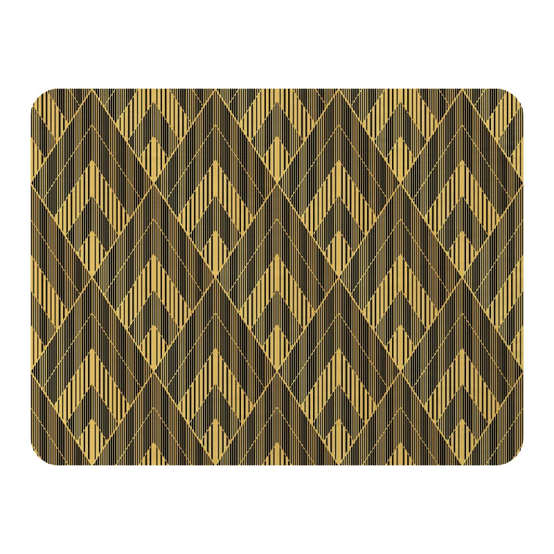 Bamboo fiber blankets with natural antibacterial propertiesBlack & Gold Striped Triangles (Blanket) Bamboo fiber blankets with natural antibacterial propertiesBlack & Gold Striped Triangles (Blanket)
