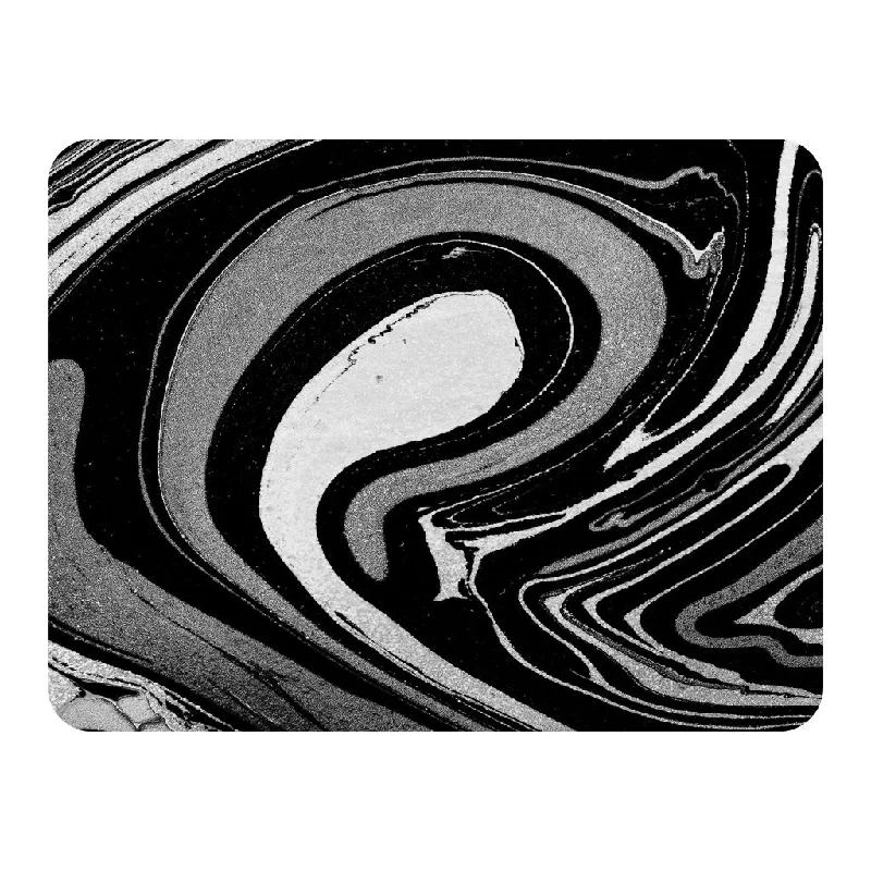 Mohair blankets with a unique sheen and softnessBlack Marbled Paint (Blanket)