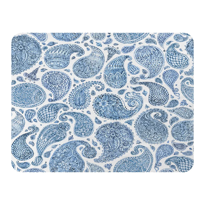 Chenille blankets with a thick and fuzzy textureBlue and White Bo Ho world (Blanket) Chenille blankets with a thick and fuzzy textureBlue and White Bo Ho world (Blanket)