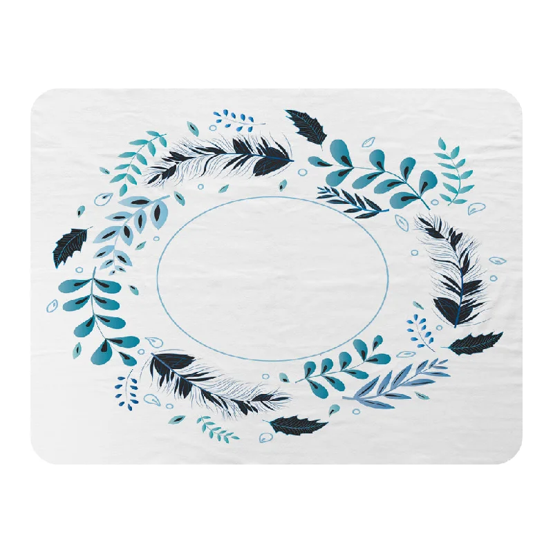 Bamboo fiber blankets with natural antibacterial propertiesBlue Leaves Frame (Blanket) Bamboo fiber blankets with natural antibacterial propertiesBlue Leaves Frame (Blanket)