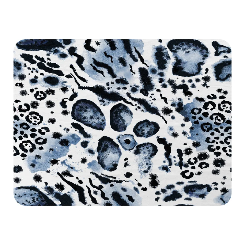 Rayon from bamboo blankets for a silky and breathable feelBlue Leopard Print (Blanket) Rayon from bamboo blankets for a silky and breathable feelBlue Leopard Print (Blanket)