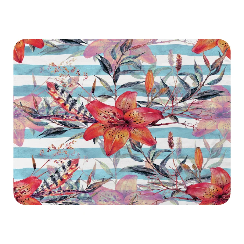 Microfiber blankets that are durable and easy to care forBouquet of watercolor tiger lilies (Blanket) Microfiber blankets that are durable and easy to care forBouquet of watercolor tiger lilies (Blanket)