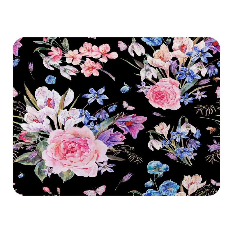 Mohair blankets with a unique sheen and softnessBright Pink Flowers on Black (Blanket) Mohair blankets with a unique sheen and softnessBright Pink Flowers on Black (Blanket)
